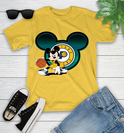 NBA Indiana Pacers Mickey Mouse Disney Basketball Youth T-Shirt 8