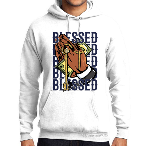 Air Jordan 1 Midnight Navy Matching Sneaker tshirt Drake Blessed Navy and White Jordan Tshirt
