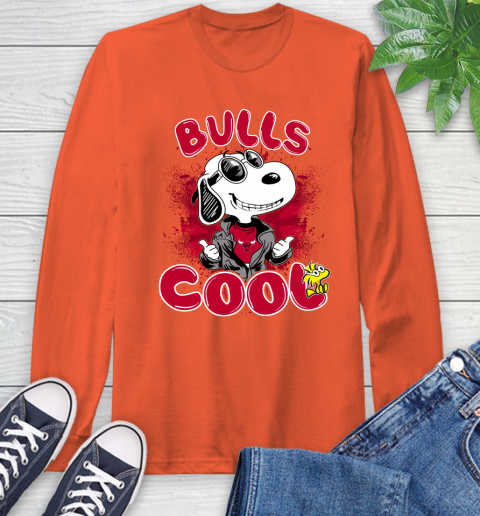 NBA Basketball Chicago Bulls Cool Snoopy Shirt Long Sleeve T-Shirt 4