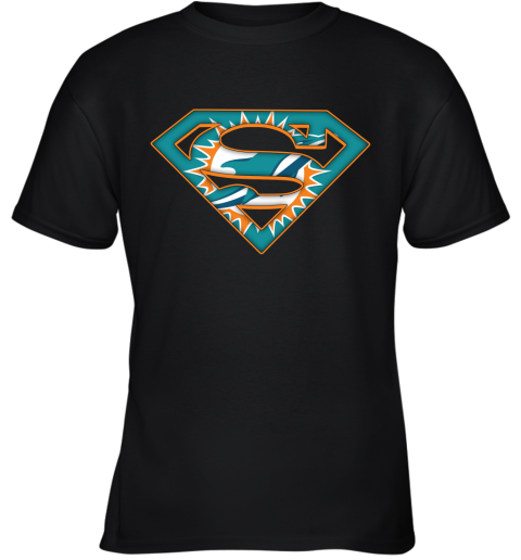 We Are Undefeatable The Miami Dolphins x Superman NFL Youth T-Shirt