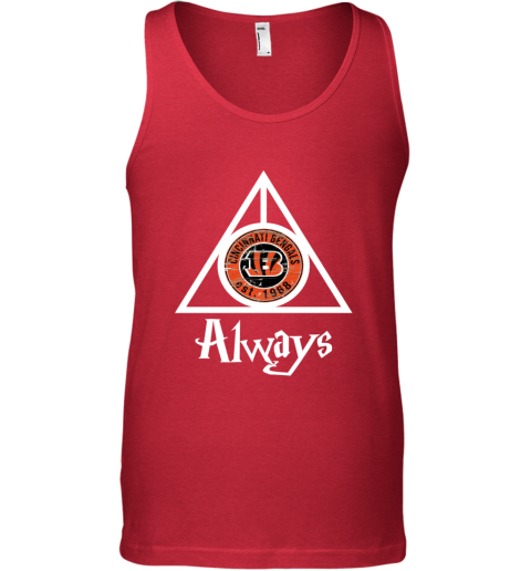 Always Love The Cincinnati Bengals x Harry Potter Mashup NFL nt3b always love the cincinnati bengals x harry potter unisex tank 17 front red