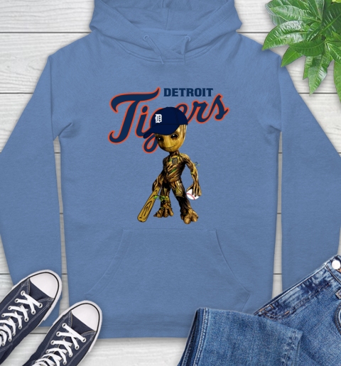 MLB Detroit Tigers Groot Guardians Of The Galaxy Baseball Hoodie 11