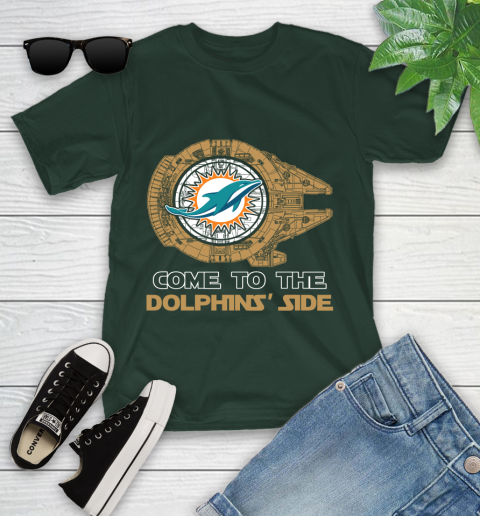 NFL Come To The Miami Dolphins Wars Football Sports Youth T-Shirt 5