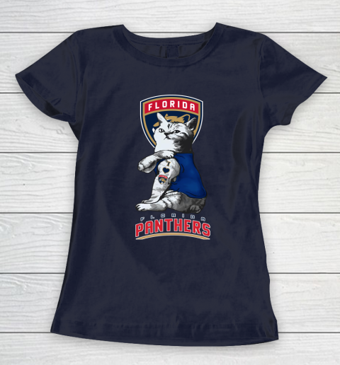 NHL My Cat Loves Florida Panthers Hockey Women's T-Shirt 2