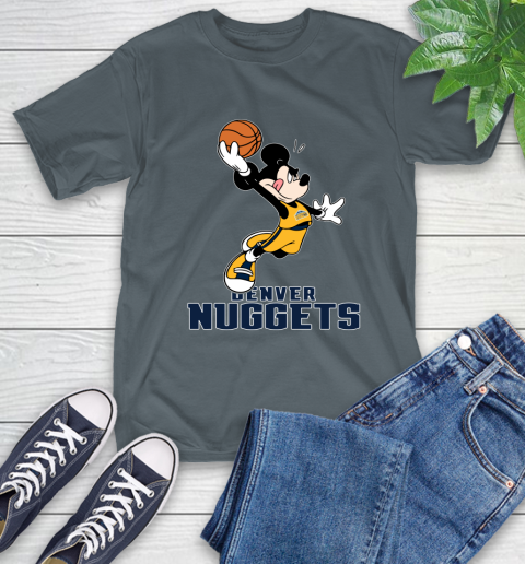 NBA Basketball Denver Nuggets Cheerful Mickey Mouse Shirt T-Shirt 7