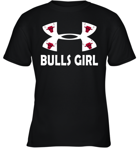 NBA Chicago Bulls Girl Under Armour Basketball Sports oo5PQmBwwUy youth t shirt 26 95 151514 front black