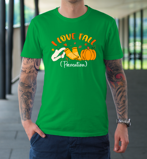 Nurse Fall I Love Fall Prevention Fall Physical Therapy T-Shirt 5