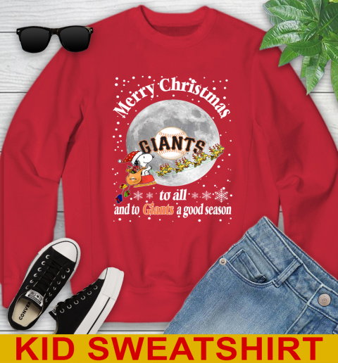 San Francisco Giants Merry Christmas To All And To Giants A Good Season MLB Baseball Sports Youth Sweatshirt 7