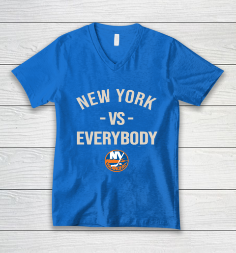 New York Islanders Vs Everybody V-Neck T-Shirt 5