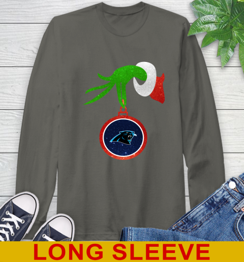 Carolina Panthers Grinch Merry Christmas NFL Football Long Sleeve T-Shirt 8