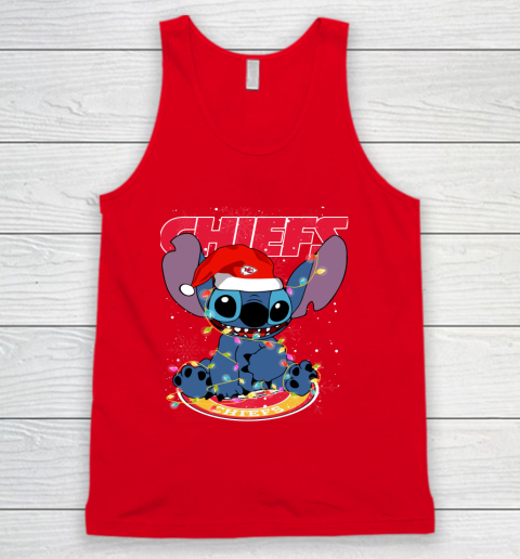 Kansas City Chiefs NFL Football noel stitch Christmas Tank Top 3