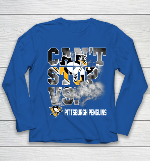 NHL Pittsburgh Penguins Hockey Can't Stop Vs Youth Long Sleeve 7