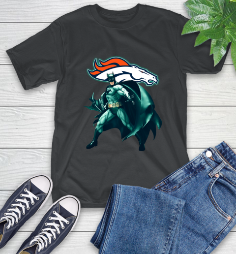 NFL Batman Football Sports Denver Broncos T-Shirt 2