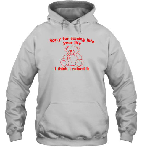 Sorry For Coming Into Your Life I Think I Ruined It Hoodie