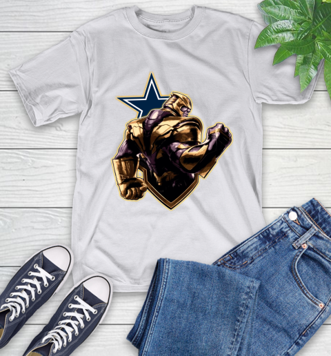 NFL Thanos Avengers Endgame Football Sports Dallas Cowboys T-Shirt 12