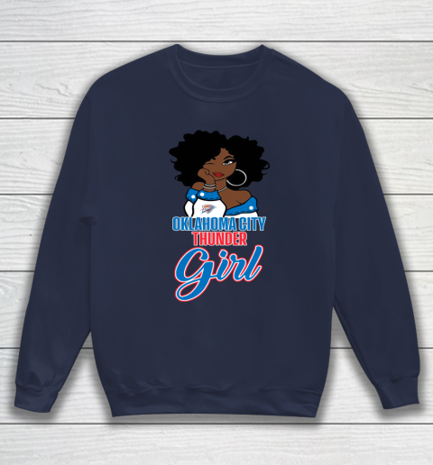 Oklahoma City Thunder Girl NBA Sweatshirt 3