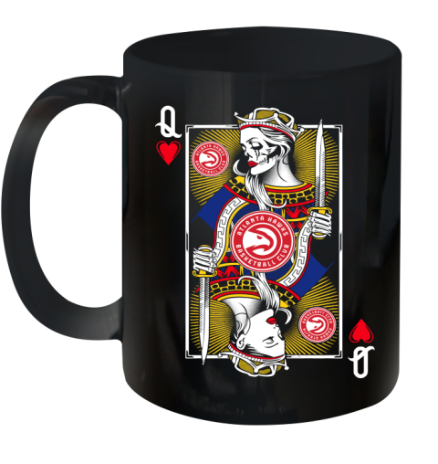 NBA Basketball Atlanta Hawks The Queen Of Hearts Card Shirt Ceramic Mug 11oz