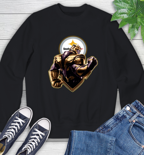 NFL Thanos Avengers Endgame Football Sports Pittsburgh Steelers Sweatshirt 2