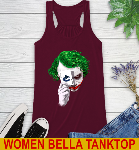 Vancouver Canucks NHL Hockey Joker Card Shirt Racerback Tank 2