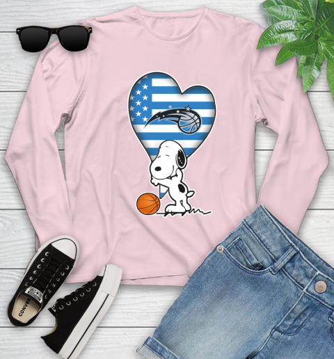Orlando Magic NBA Basketball The Peanuts Movie Adorable Snoopy Youth Long Sleeve 10