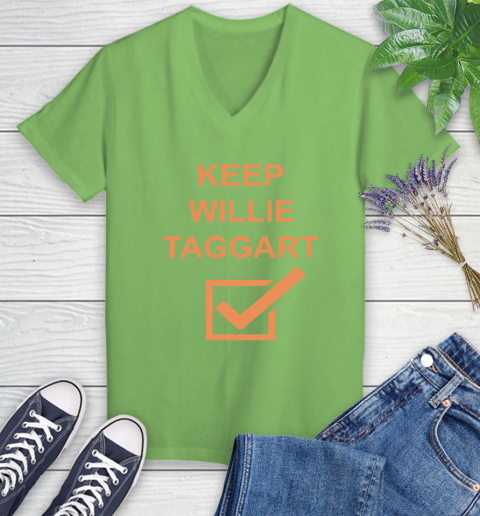 Keep Willie Taggart Women's V-Neck T-Shirt 11