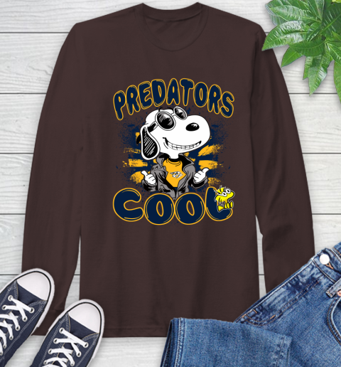 NHL Hockey Nashville Predators Cool Snoopy Shirt Long Sleeve T-Shirt 8