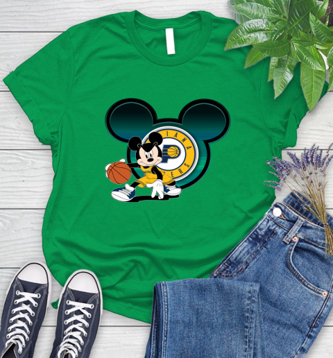 NBA Indiana Pacers Mickey Mouse Disney Basketball Women's T-Shirt 6