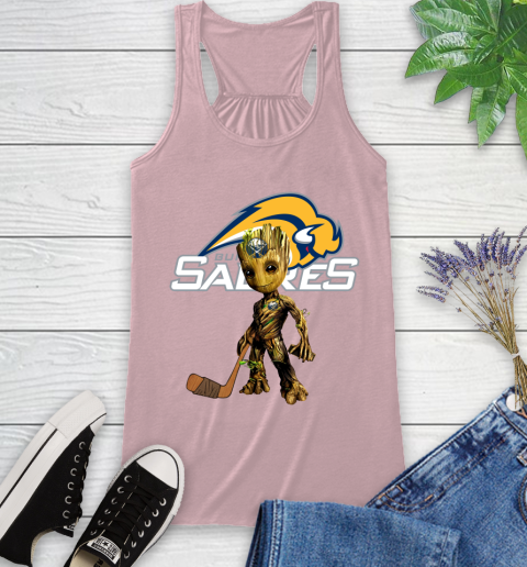 Buffalo Sabres NHL Hockey Groot Marvel Guardians Of The Galaxy Racerback Tank 11