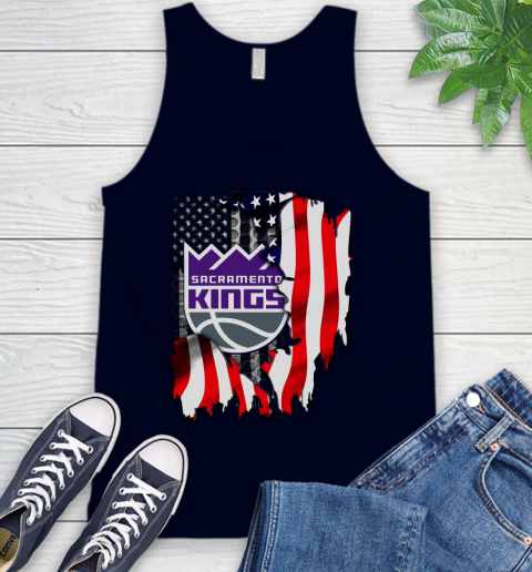 Sacramento Kings NBA Basketball American Flag Tank Top 2