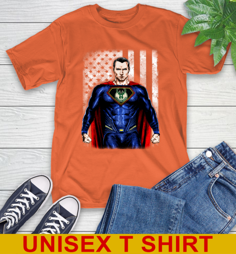 NBA Basketball Milwaukee Bucks Superman DC Shirt T-Shirt 5 NBA Basketball Milwaukee Bucks Superman DC Shirt T-Shirt - Image 5