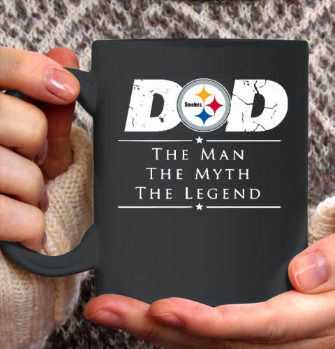 Pittsburgh Steelers NFL Football Dad The Man The Myth The Legend Ceramic Mug 11oz