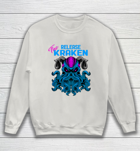 Kraken Sea Monster Vintage Release the Kraken Giant Kraken Sweatshirt 8