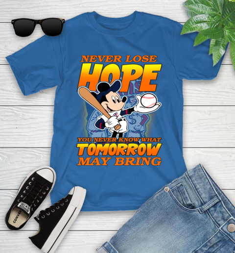 Minnesota Twins MLB Baseball Mickey Disney Never Lose Hope Youth T-Shirt 12