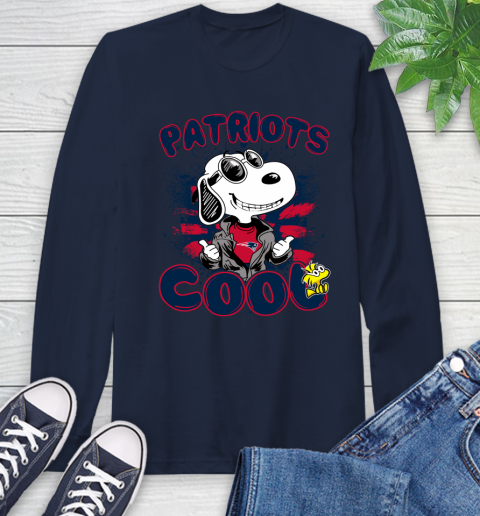 NFL Football New England Patriots Cool Snoopy Shirt Long Sleeve T-Shirt 3