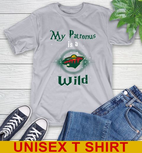 NHL Hockey Harry Potter My Patronus Is A Minnesota Wild T-Shirt 5