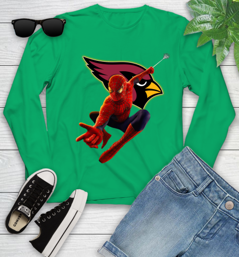 NFL Spider Man Avengers Endgame Football Arizona Cardinals Youth Long Sleeve 6