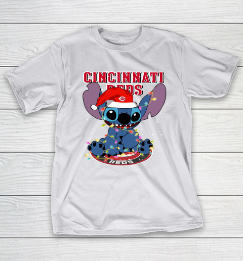 Cincinnati Reds MLB noel stitch Baseball Christmas T-Shirt 9