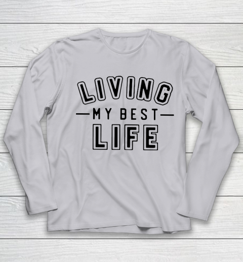 UNIVERSITY GOLD Living My Best Life Youth Long Sleeve 3