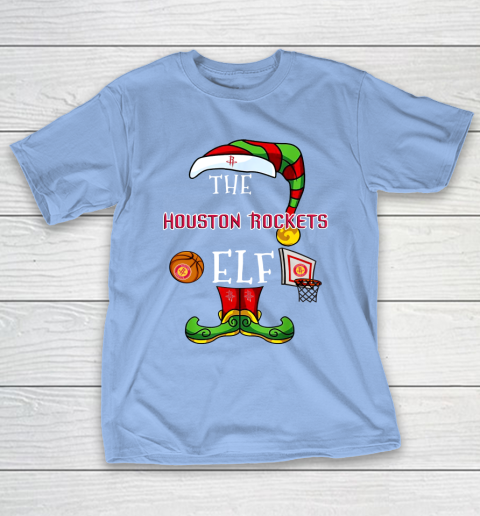 Houston Rockets Christmas ELF Funny NBA T-Shirt