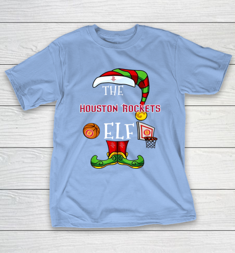 Houston Rockets Christmas ELF Funny NBA T-Shirt 10