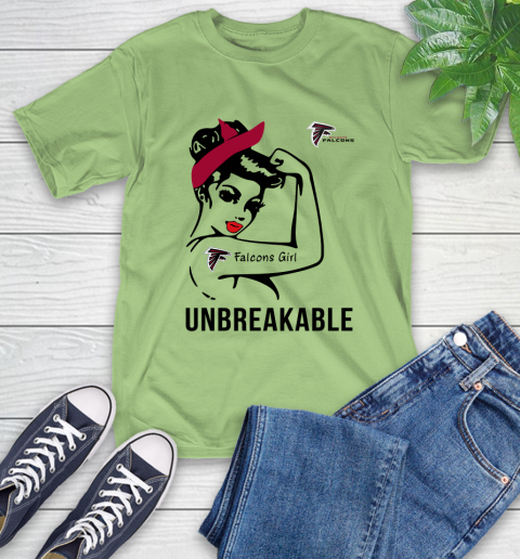 NFL Atlanta Falcons Girl Unbreakable Football Sports T-Shirt 9