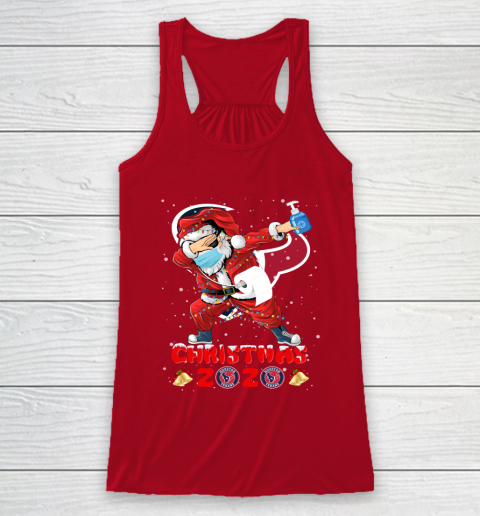 Houston Texans Funny Santa Claus Dabbing Christmas 2020 NFL Racerback Tank 4