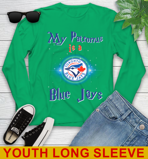MLB Baseball Harry Potter My Patronus Is A Toronto Blue Jays Youth Long Sleeve 8 MLB Baseball Harry Potter My Patronus Is A Toronto Blue Jays Youth Long Sleeve - Image 8