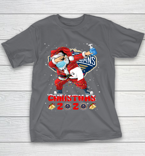 New Orleans Pelicans Funny Santa Claus Dabbing Christmas 2020 NBA Youth T-Shirt 5