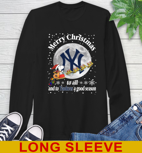 New York Yankees Merry Christmas To All And To Yankees A Good Season MLB Baseball Sports Long Sleeve T-Shirt