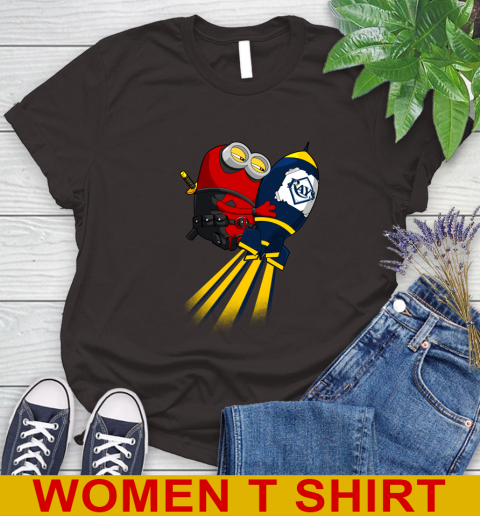 MLB Baseball Tampa Bay Rays Deadpool Minion Marvel Shirt Women's T-Shirt 9