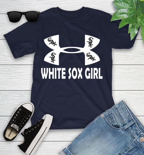 MLB Chicago White Sox Girl Under Armour Baseball Sports Youth T-Shirt 2