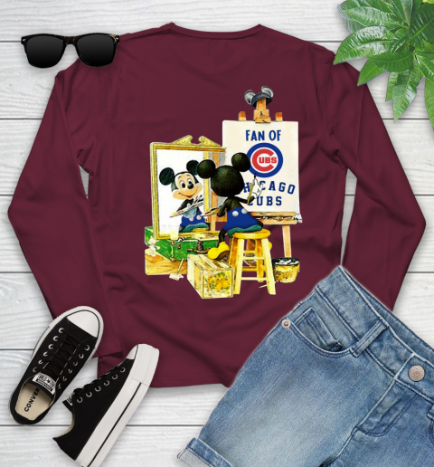 MLB Baseball Chicago Cubs Mickey Drawing Shirt 117