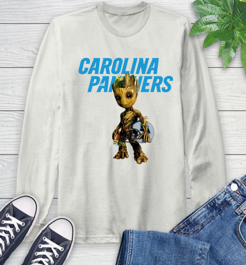 Carolina Panthers NFL Football Groot Marvel Guardians Of The Galaxy Long Sleeve T-Shirt 12