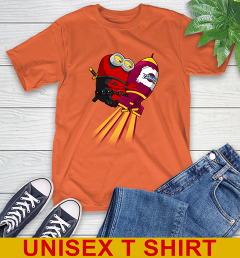 NBA Basketball Cleveland Cavaliers Deadpool Minion Marvel Shirt T-Shirt 4